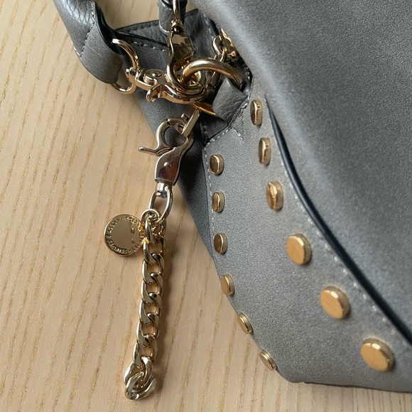 Poppy and Peonies purse, grey Poppy + Peonies hand bag, women’s handbag - Picture 3 of 11